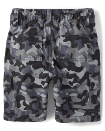 Boys Camo Pull On Cargo Shorts