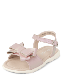 Girls bow sandals sales