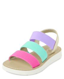 Toddler Girls Colorblock Elastic Sandals