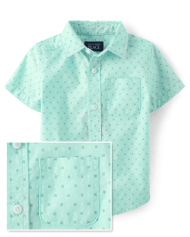 bébé et tout-petit, garçon Imprimé Poplin Button Up Shirt