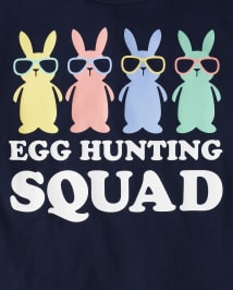 Mens Matching Family Egg Hunting Squad Graphic Tee