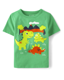 Babyhug Cotton Knit Full Sleeves Dino Graphic T-Shirt - Blue main image 0