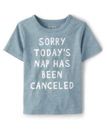 Baby And Toddler Boys Nap Cancelled Graphic Tee