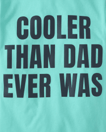 Boys Cooler Than Dad Graphic Tee