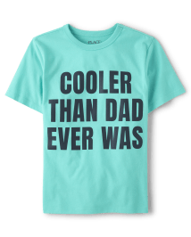 Boys Cooler Than Dad Graphic Tee