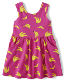 Baby And Toddler Girls Banana Tank Dress