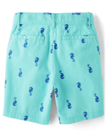 Short chino imprimé en coton Garçon