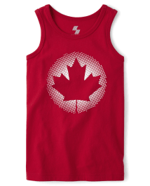 Boys Maple Leaf Tank Top