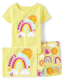 bébé et tout-petit, fille Daddy's Sunshine Pyjama ajusté en coton