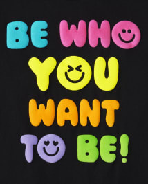 Girls Be Who You Want Graphic Tee