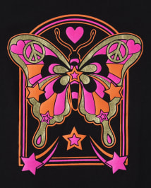 Girls Butterfly Graphic Tee