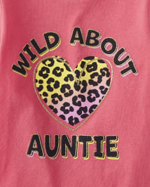 Baby And Toddler Girls Auntie Graphic Tee