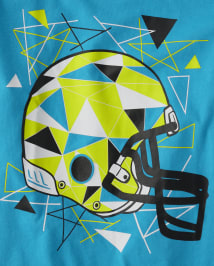 Vintage American sports helmet baby tee 🩵