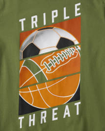 Boys Triple Threat Graphic Tee