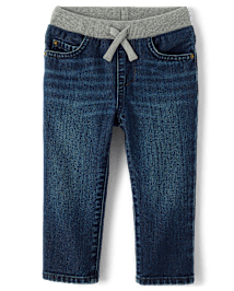 Baby And Toddler Boys Pull On Straight Jeans