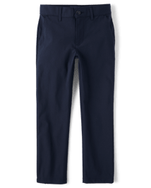 Pantalon chino droit en coton à séchage rapide pour uniforme pour garçon