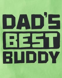 Baby And Toddler Boys Dad's Best Buddy Graphic Tee