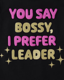 Baby And Toddler Girls Leader Graphic Tee