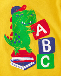 Baby And Toddler Boys Dino ABC Graphic Tee