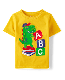 Baby And Toddler Boys Dino ABC Graphic Tee