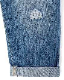 Toddler Girls Roll Cuff Girlfriend Jeans