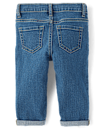 Toddler Girls Roll Cuff Girlfriend Jeans