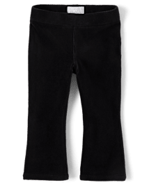 Pantalon évasé en faux velours côtelé extensible Fille