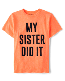 Boys My Sister Did It Graphic Tee