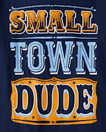 Boys Small Town Dude Graphic Tee