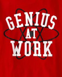 Boys Genius At Work Graphic Tee