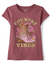 Girls Country Vibes Graphic Tee