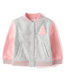 Toddler Girls Varsity Bomber Jacket