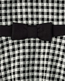 tout-petit, fille Gingham Robe évasée