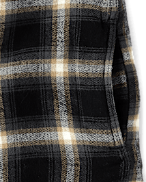 Boys Plaid Sherpa Lined Shacket