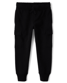 Boys Fleece Cargo Jogger Pants