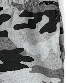 Boys Camo Fleece Cargo Jogger Pants