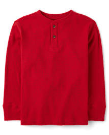 Boys Thermal Henley Top