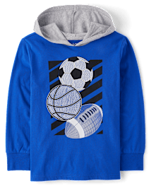 Boys Graphic Hooded Top