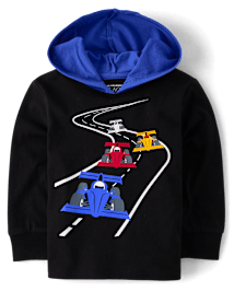 Baby And Toddler Boys Graphic Hooded Top