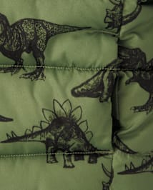 Toddler Boys Print Puffer Jacket
