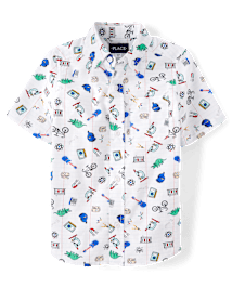 Boys School Poplin Button Up Shirt