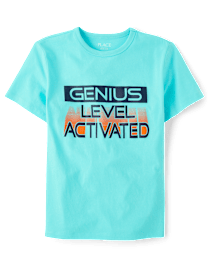 Boys Genius Level Graphic Tee