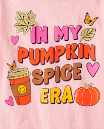 Girls Pumpkin Spice Era Graphic Tee