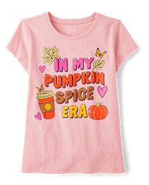 Girls Pumpkin Spice Era Graphic Tee