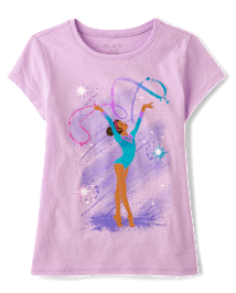 Girls Gymnast Graphic Tee