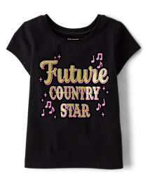 Baby And Toddler Girls Country Star Graphic Tee