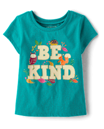 Baby And Toddler Girls Be Kind Graphic Tee