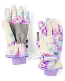 Girls Print Ski Gloves