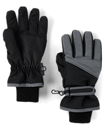 Boys Colorblock Ski Gloves