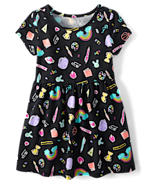 Girls Print Everyday Dress